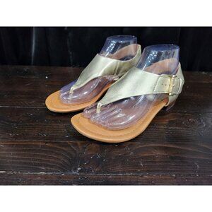 Tommy Hilfiger Kitty 2 Gold Thong Sandals/Sz. 7.5M, EUC